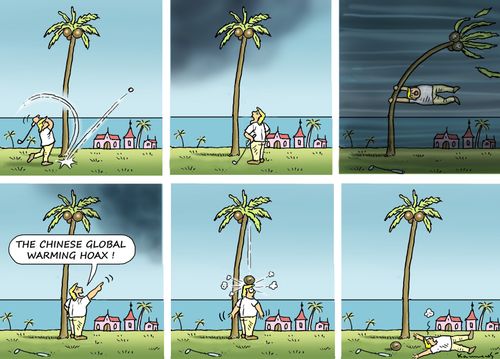 "The Chinese global warming hoax!"