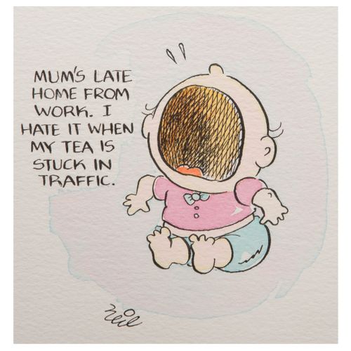 'Mum's late home from work. I hate it when my tea is stuck in traffic.'