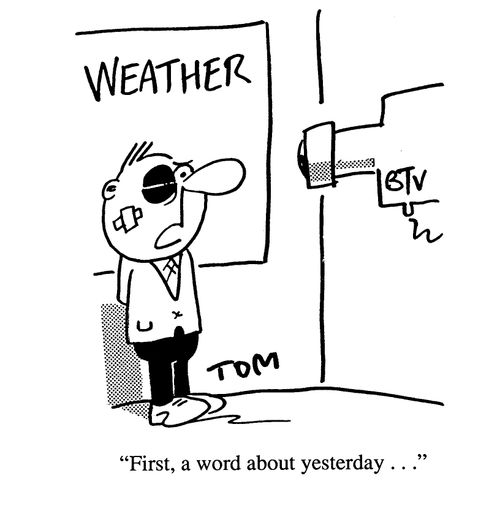 'First, a word about yesterday...'