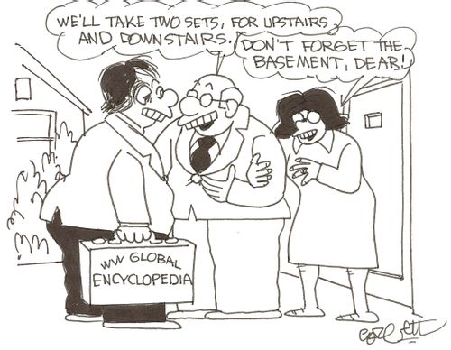 'We'll take two sets, for upstairs and downstairs.'