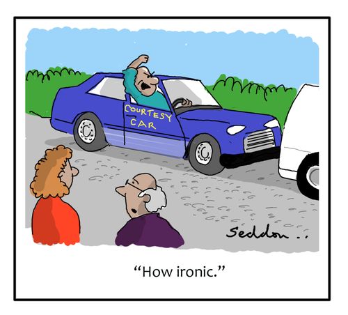 "How ironic."