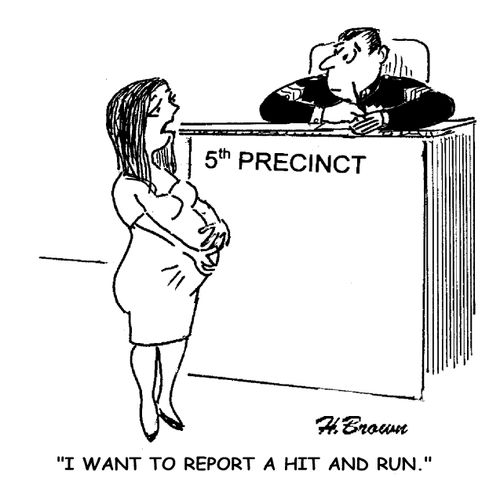 'I want to report a hit and run.'