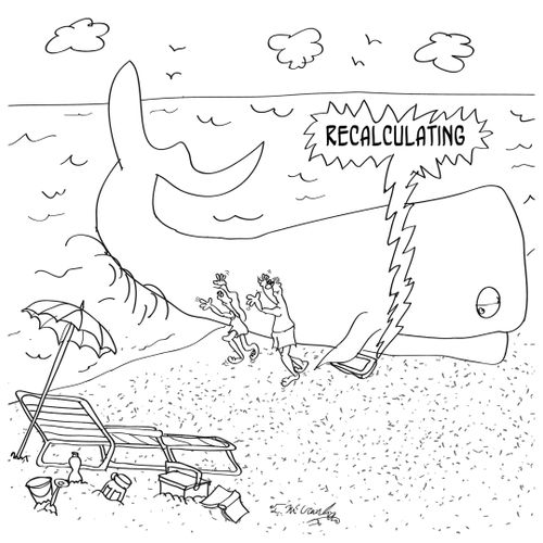 "Recalculating."