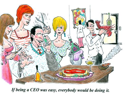 'If being a CEO was easy, everybody would be doing it.'