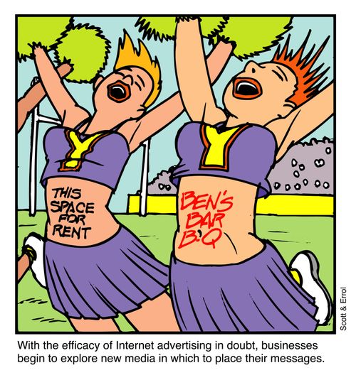 Businesses begin to explore new media in which to place their messages
