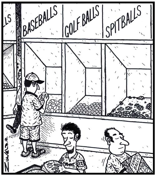 Baseballs Golf Balls Spitballs.