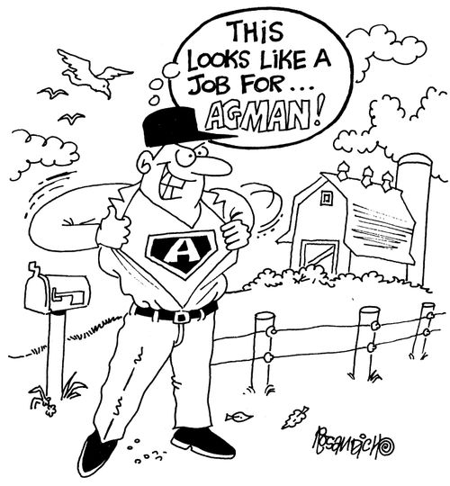 "This looks like a job for Agman!"