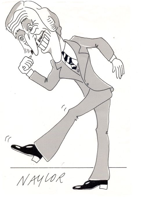 Caricature of Bruce Forsythe