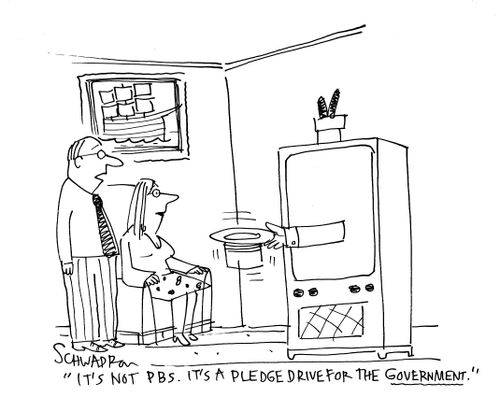 'It's not PBS, it's a pledge driver for the US government.'