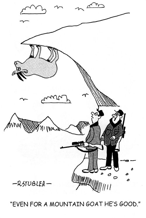 Even for a mountain goat he's good.