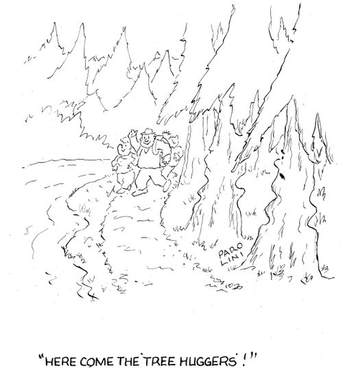 'Here come the tree huggers!'
