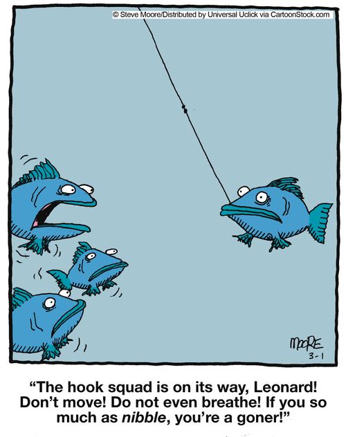 'The hook squad is on its way, Leonard! Don't move!...'