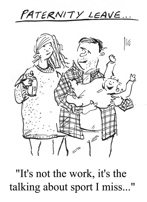 Paternity leave: 'It's not the work, it's the talking about sport I miss...'