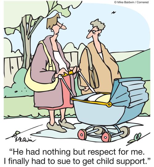 "He had nothing but respect for me. I finally had to sue to get child support."