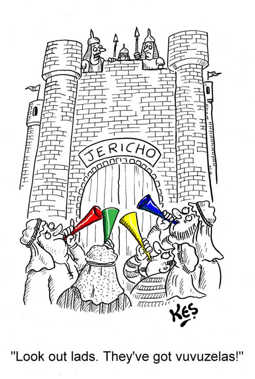 'Look out lads. They've got vuvuzelas!'