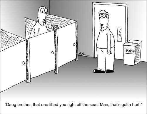"Dang brother, that one lifted you right off the seat. Man, that's gotta hurt."