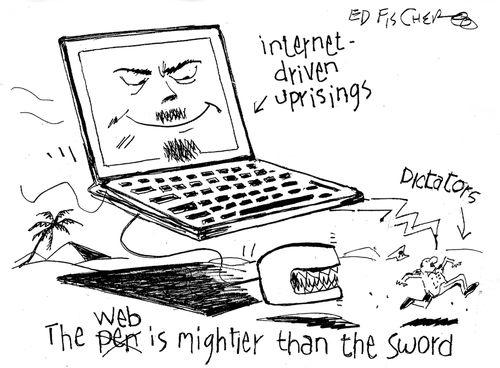 The Web is mightier than the sword.