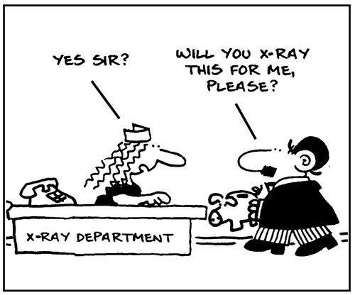 X ray department.