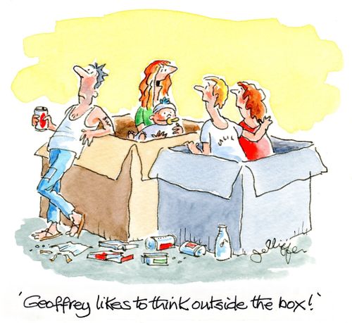 'Geoffrey likes to think outside the box!'