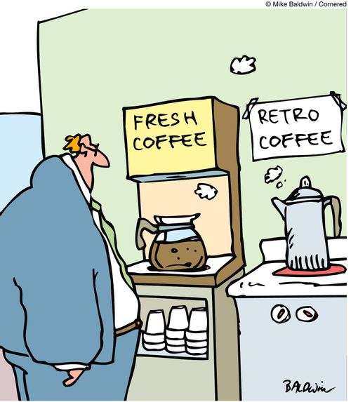 Fresh Coffee, Retro Coffee.