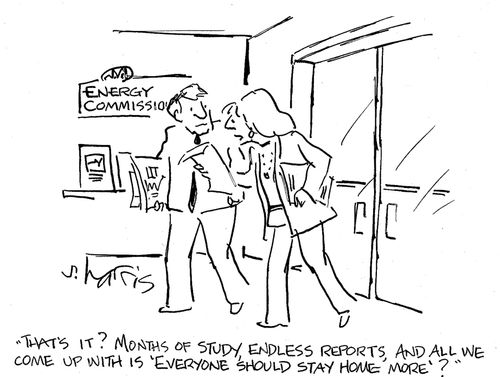'That's it? Months of study, endless reports, and all we come up with is 'everyone should stay home more'?'