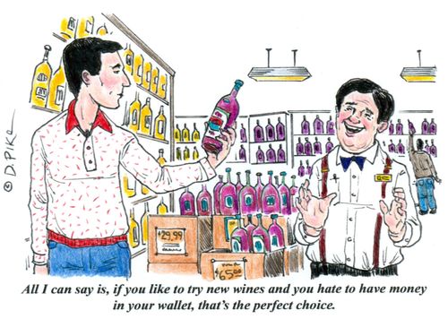 'All I can say is, if you like to try new wines and you hate to have money in your wallet, that's the perfect choice.'