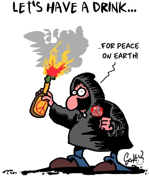 Let's have a drink for peace on Earth!