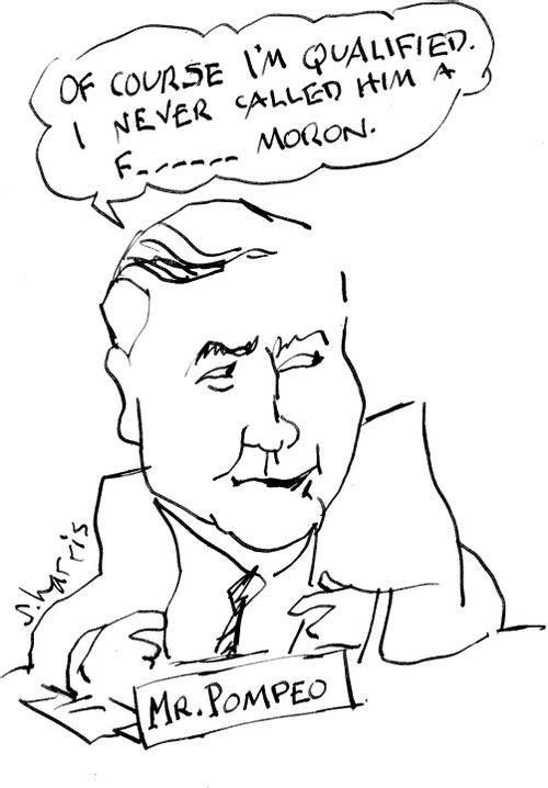 "Of course I'm qualified. I never called him a f------ moron."