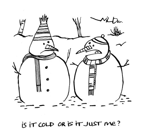 'Is it cold or is it just me?'