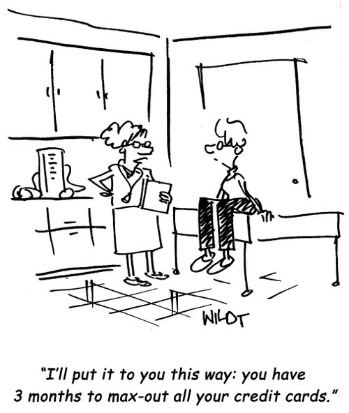 "I'll put it to you this way: you have 3 months to max-out all your credit cards."