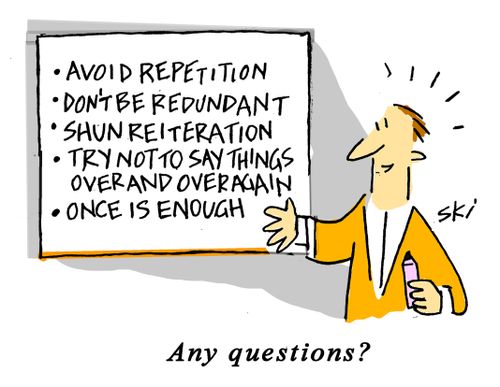 "Any questions?"