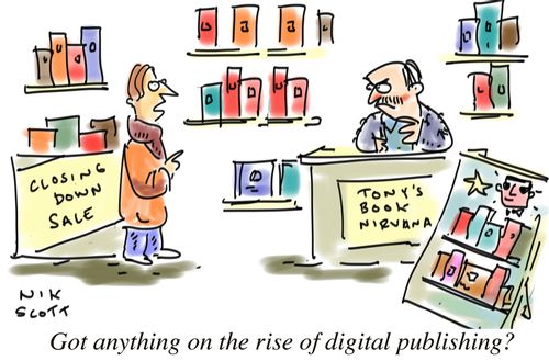 'Got anything on the rise of digital publishing?'