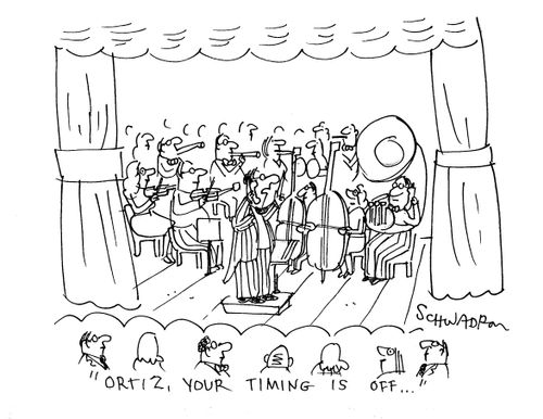 'Ortiz, your timing is off...'