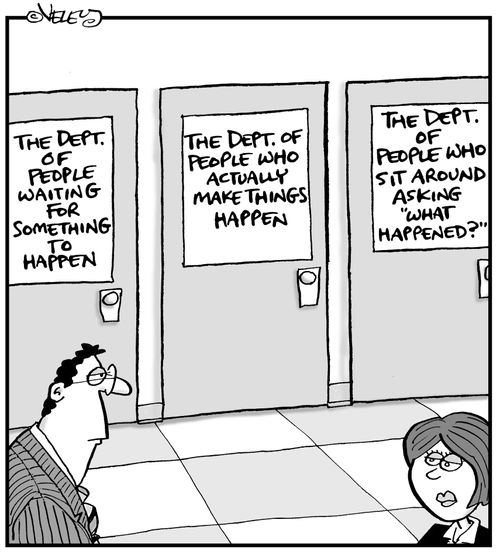 The Department of People waiting for Something to Happen...