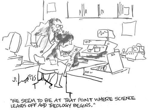 'We seem to be at that point where science leaves off and theology begins.'