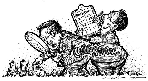 'Corporations' studying a city for its 'pros' and 'cons'
