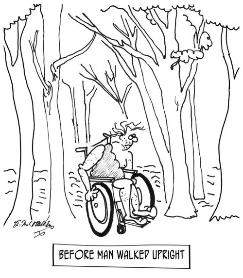 Before man walked upright.