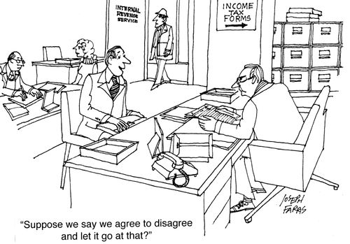 "Suppose we say we agree to disagree and let it go at that?"
