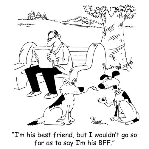 'I'm his best friend, but I wouldn't go so far as to say I'm his BFF.'