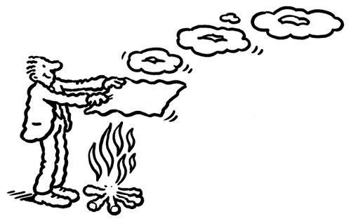 Smoke signals.