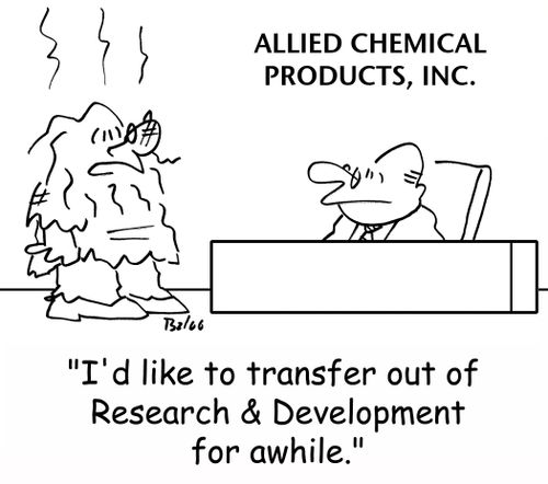 ALLIED CHEMICAL PRODUCTS, INC., 'I'd like to transfer out of Research & Development for awhile.'