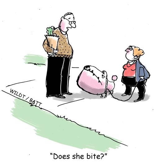 "Does she bite?"