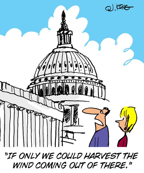 'If only we could harvest the wind coming out of there.'