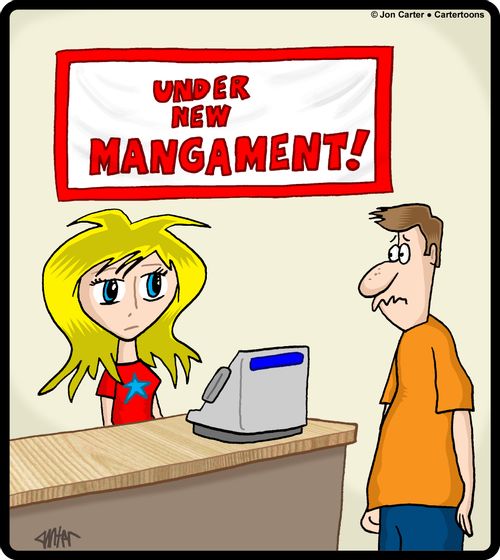 Manga character is part of new 'mangament.'