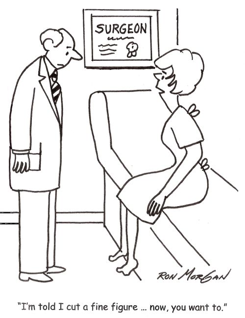 'I'm told I cut a fine figure ... now you want to.'
