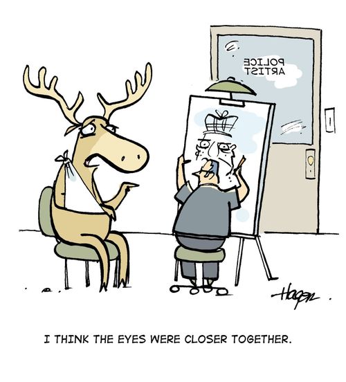 'I think the eyes were closer together.'