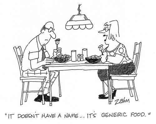 'It doesn't have a name...it's generic food.'