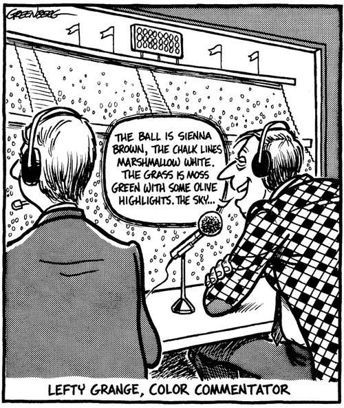 Lefty Grange, Color commentator.