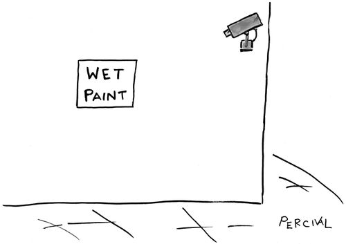 CCTV camera watching paint dry.