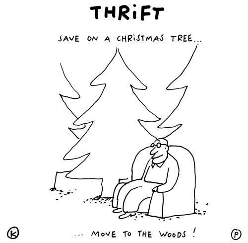 Thrift: Save on a christmas tree, move to the woods!